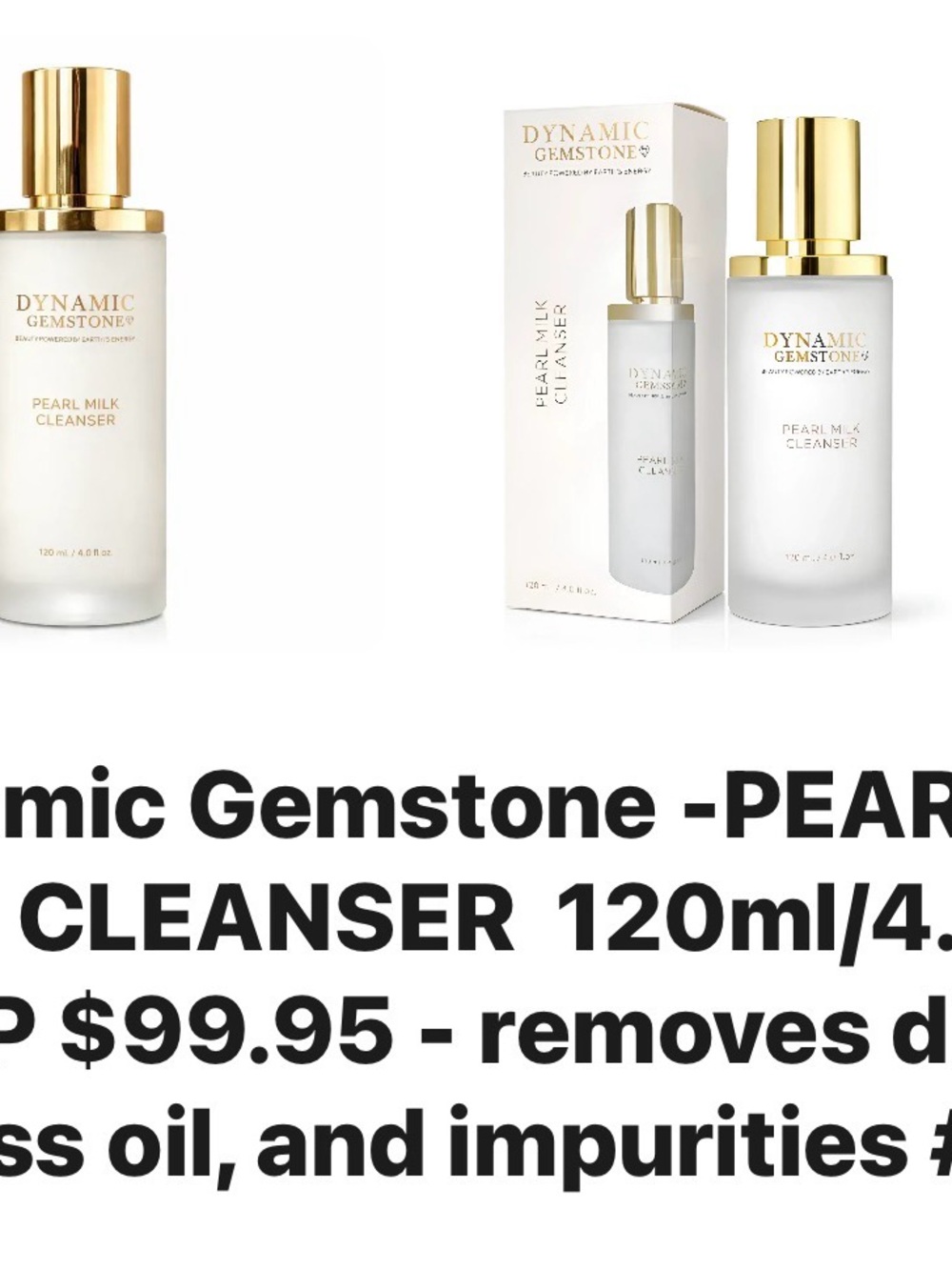 Pearl Milk Cleanser — White & Gold
